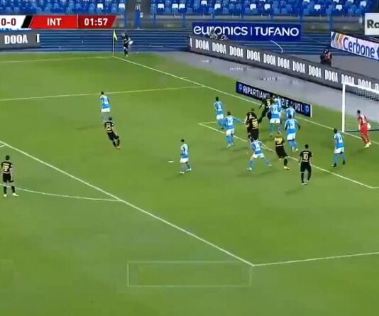 Christian Eriksen inter napoli serie a italian cup