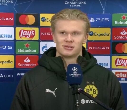 Erling Håland mestarien liiga borussia dortmund