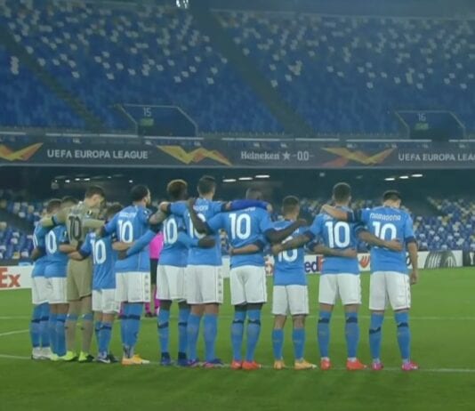 Diego Maradonan kymppipaita Napoli UEL